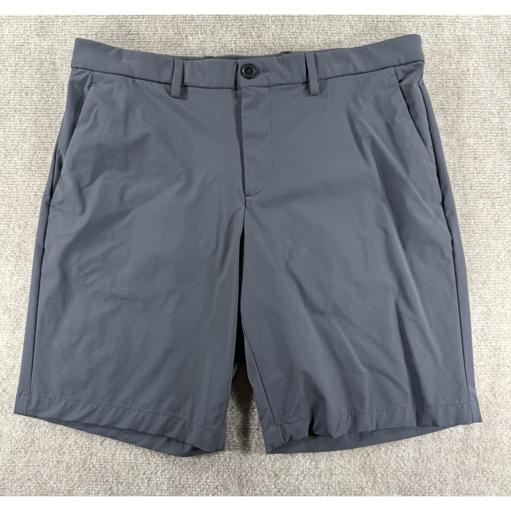 Perry Ellis‎ Men's 34 Gray Golf Shorts Stretch Nylon Blend Chino Performance Fit